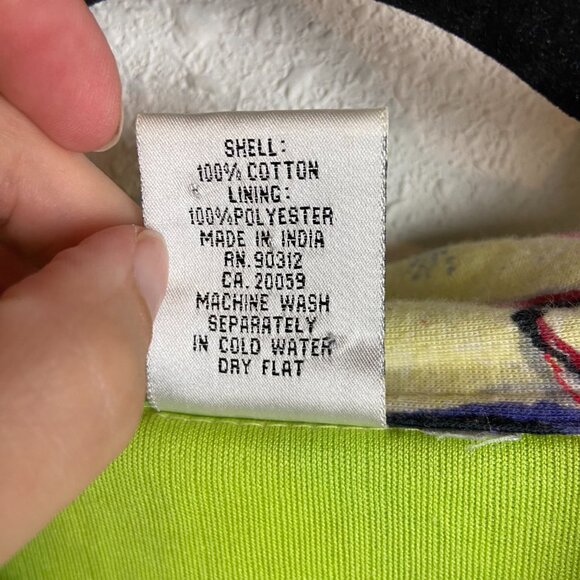 Parsley & Sage Size Xl Full Zip Sweatshirt Yellow Abstract Print Artsy Colorful - Picture 4 of 8